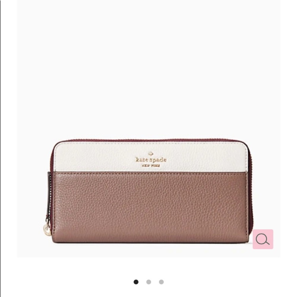 $246 kate spade jackson colorblock lg continental walle